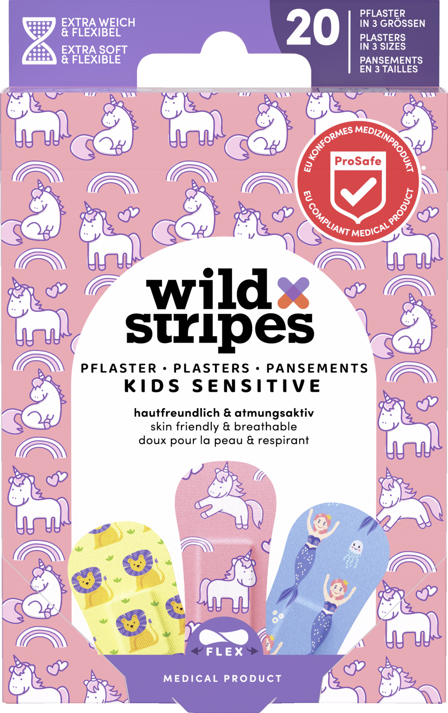 Wild Stripes Pflaster Kids Sensitive Fantasy