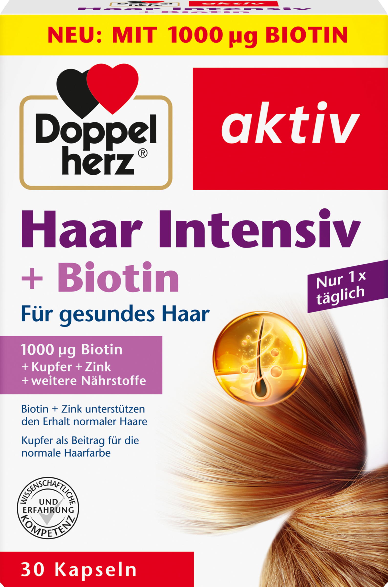 Doppelherz Haar Intensiv + Biotin Kapseln