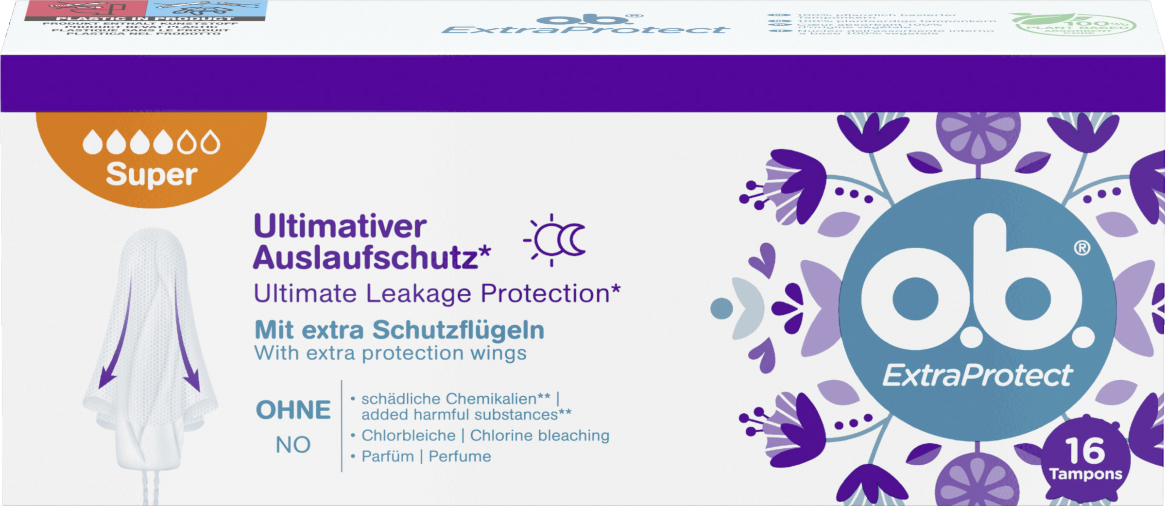 o.b. ExtraProtect Tampons Super