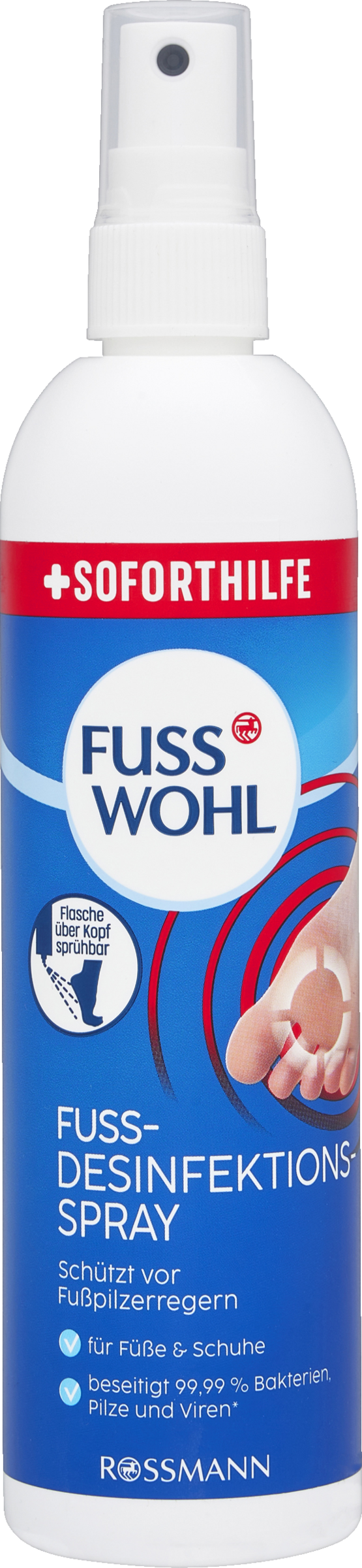 FUSSWOHL Soforthilfe Fuss-Desinfektionsspray