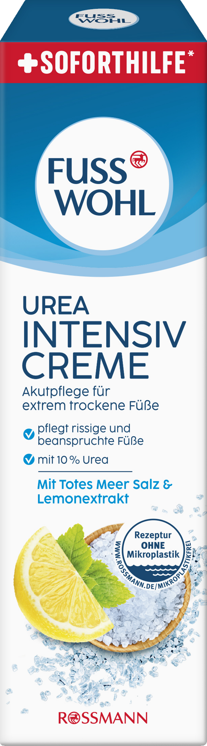 FUSSWOHL Urea Intensivcreme Meersalz Soforthilfe*