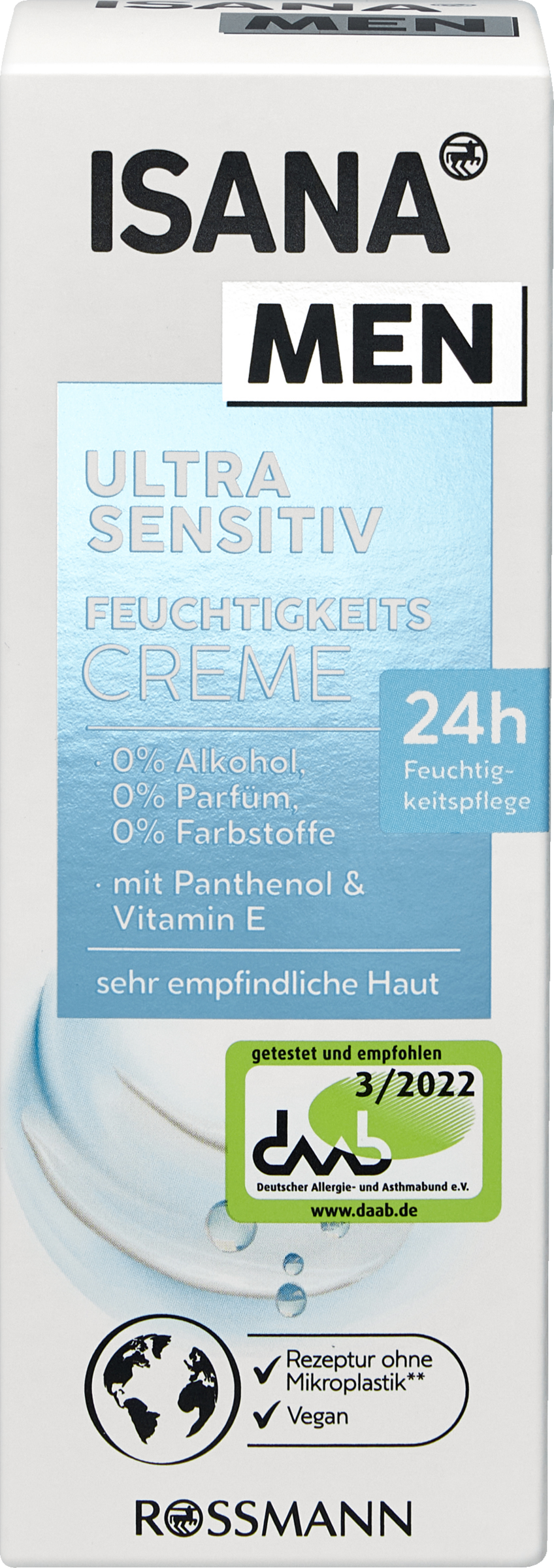ISANA MEN Ultra Sensitiv Feuchtigkeitscreme