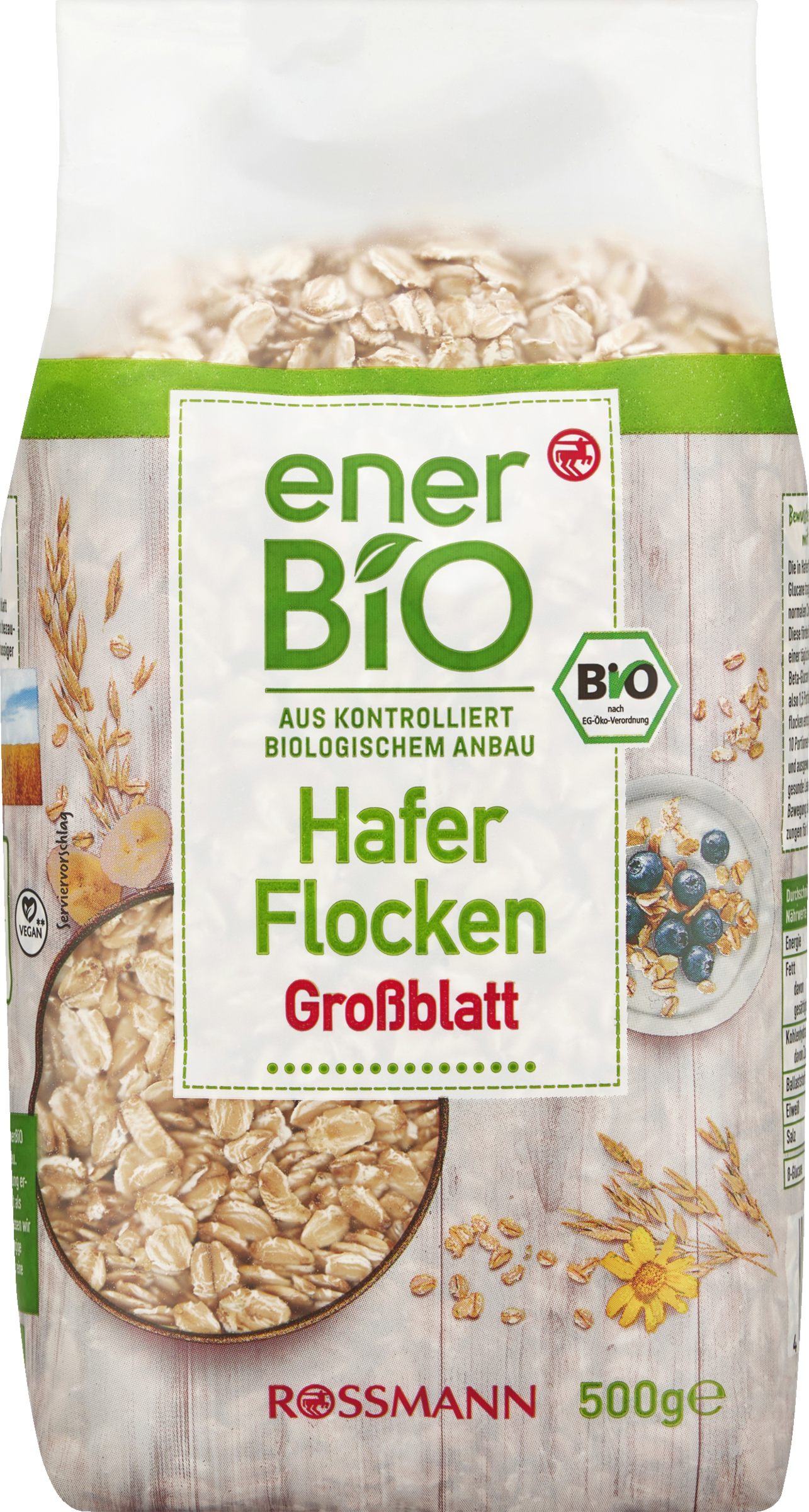 enerBiO Haferflocken Großblatt
