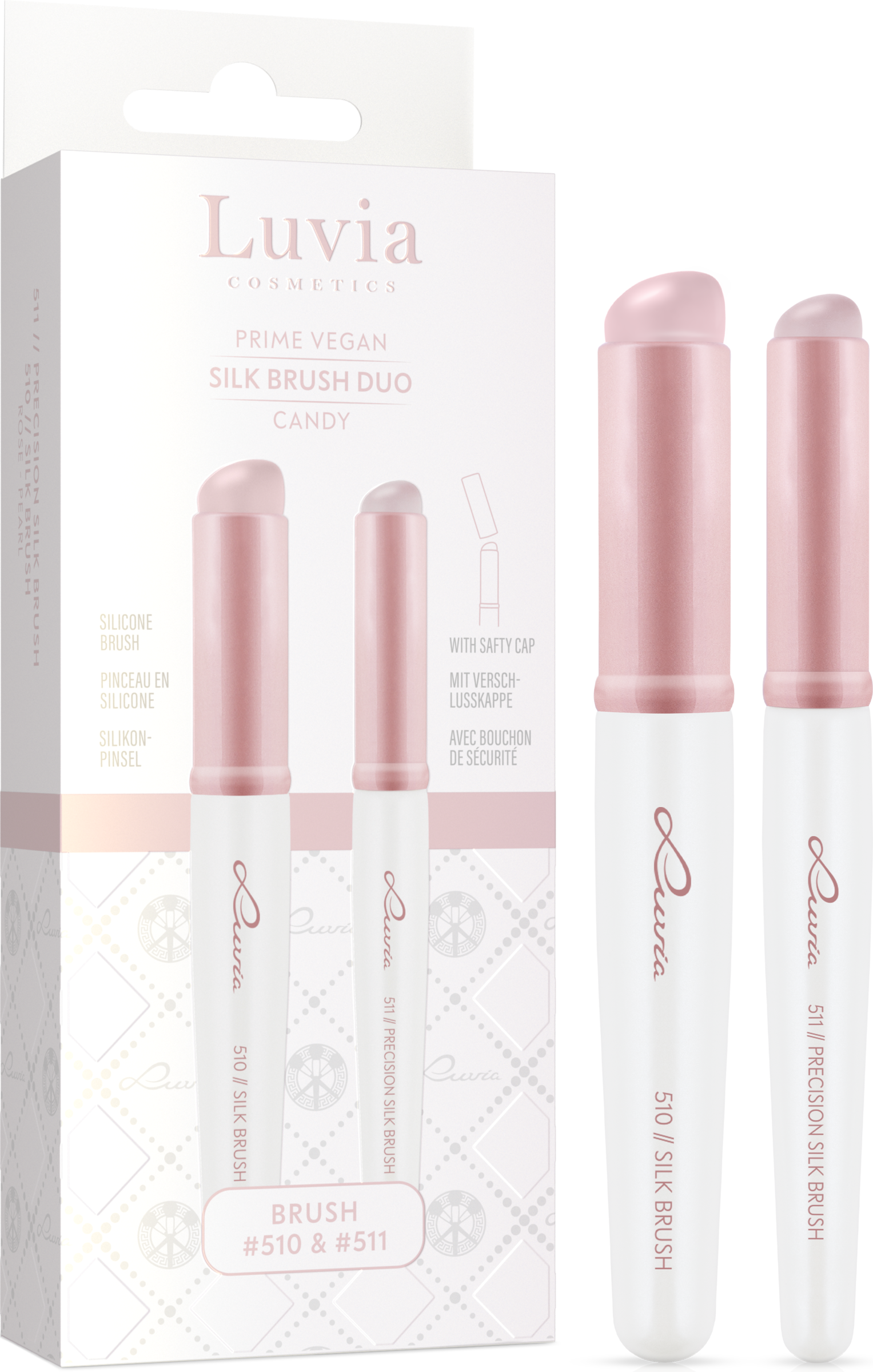 Luvia Cosmetics Silk Brush Duo - Candy