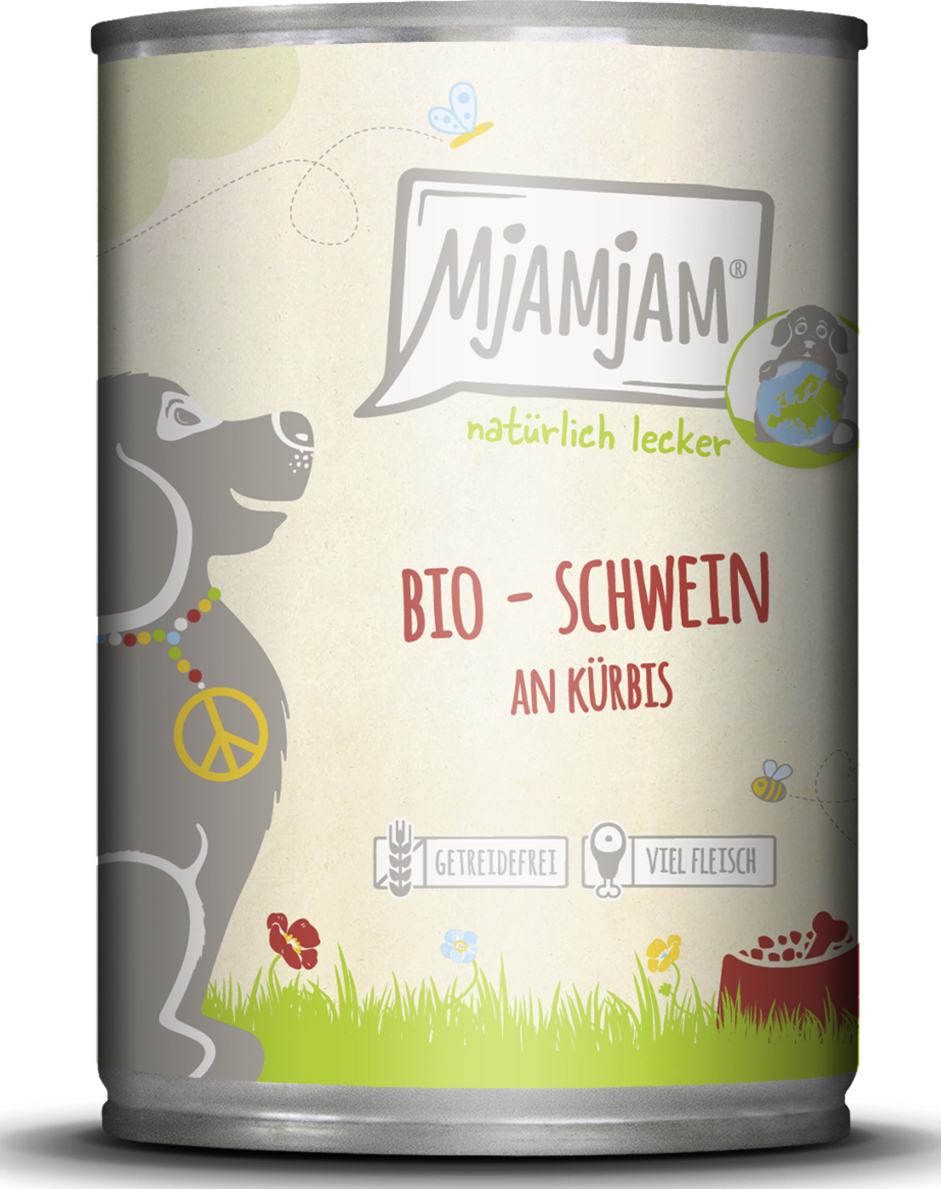 MjAMjAM Bio natürlich lecker - Schwein an Kürbis