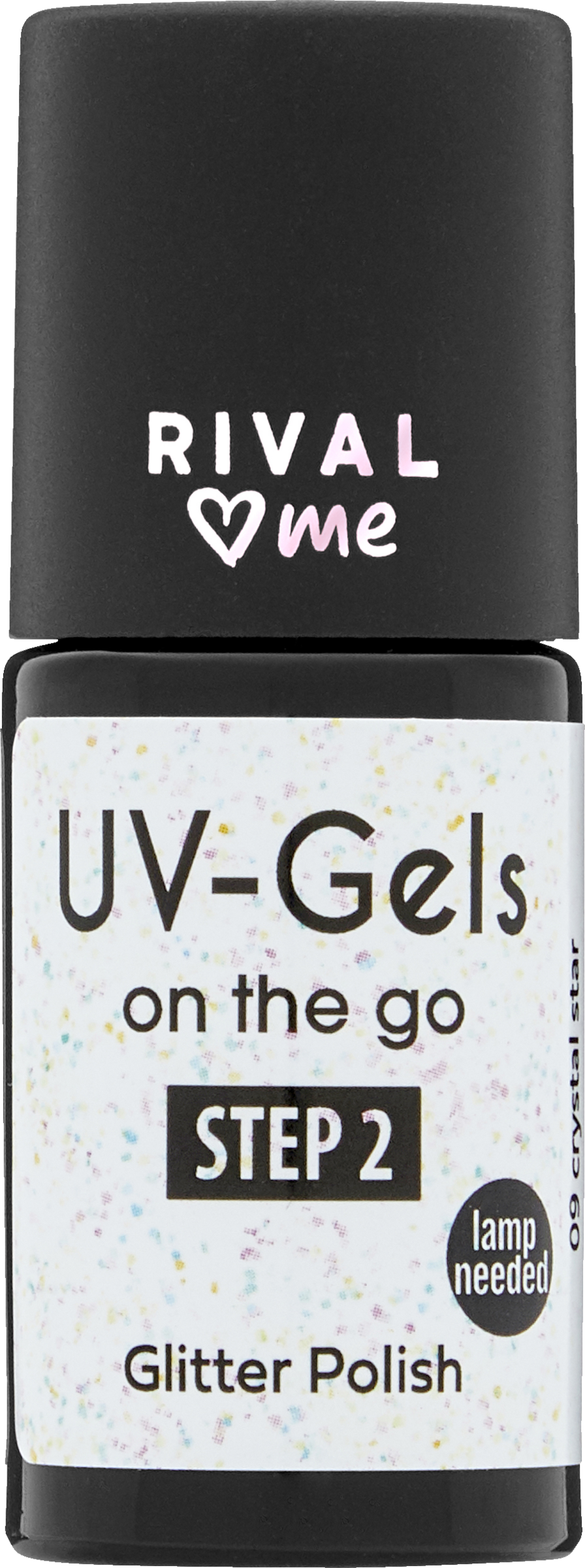 RIVAL loves me UV-Gels on the go 09 crystal star