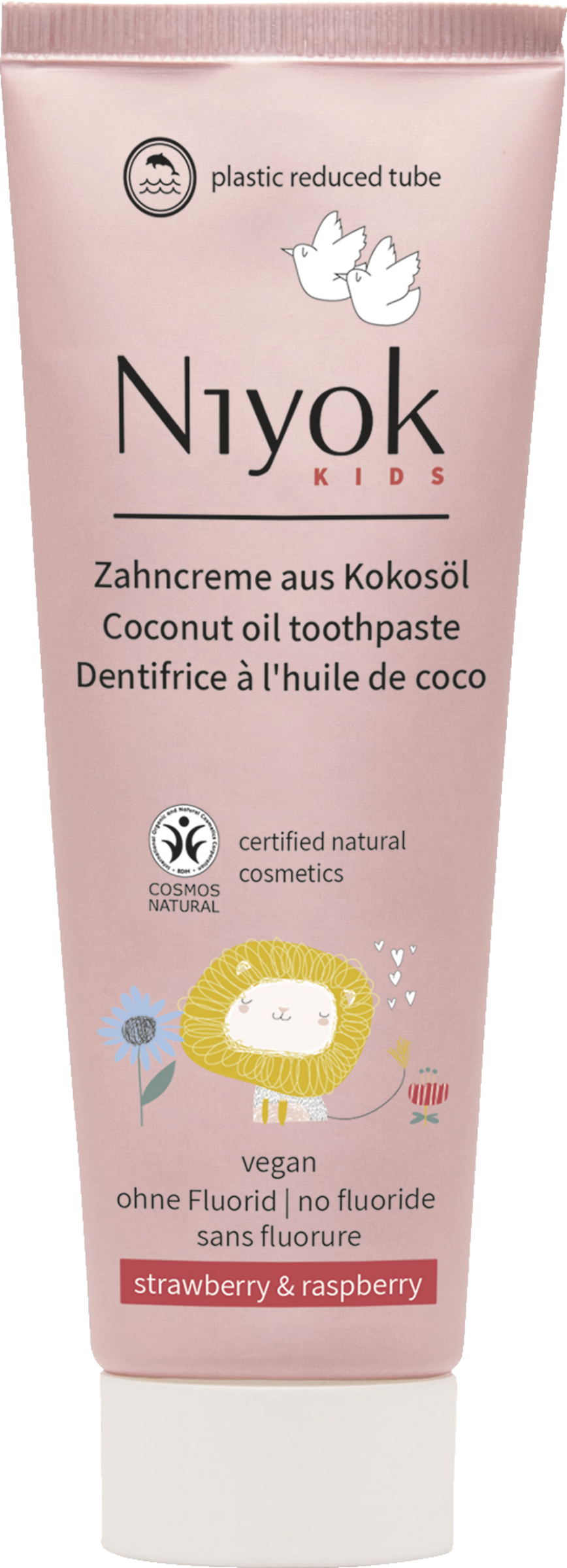 Niyok Kinderzahncreme strawberry & raspberry