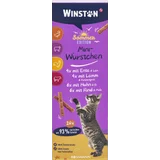 Mini Würstchen mit Ente & Lein, mit Lamm & Katzengras, mit Huhn & Ei, mit Rind & Malz