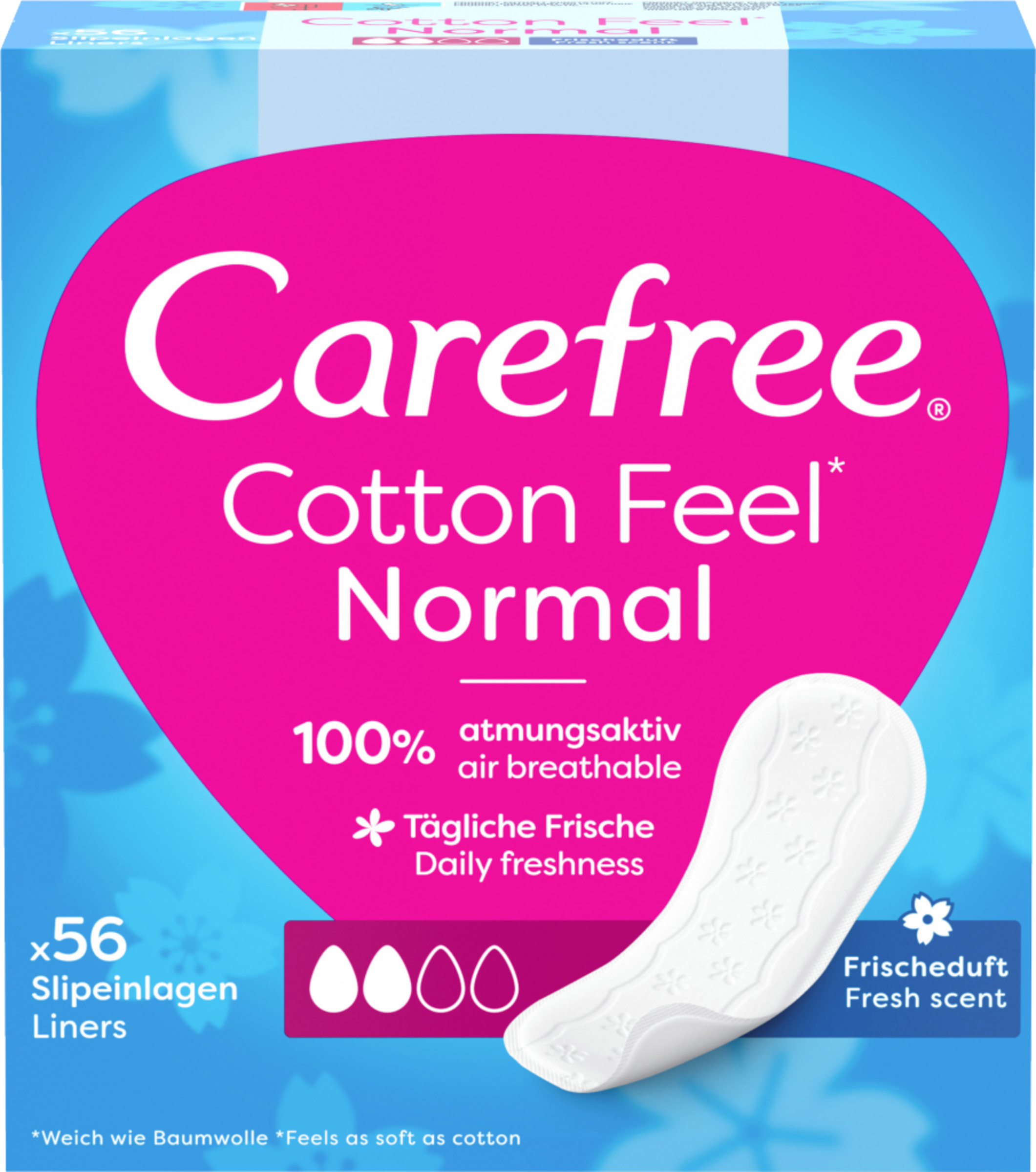 Carefree Slipeinlagen Cotton Feel Normal Frischeduft