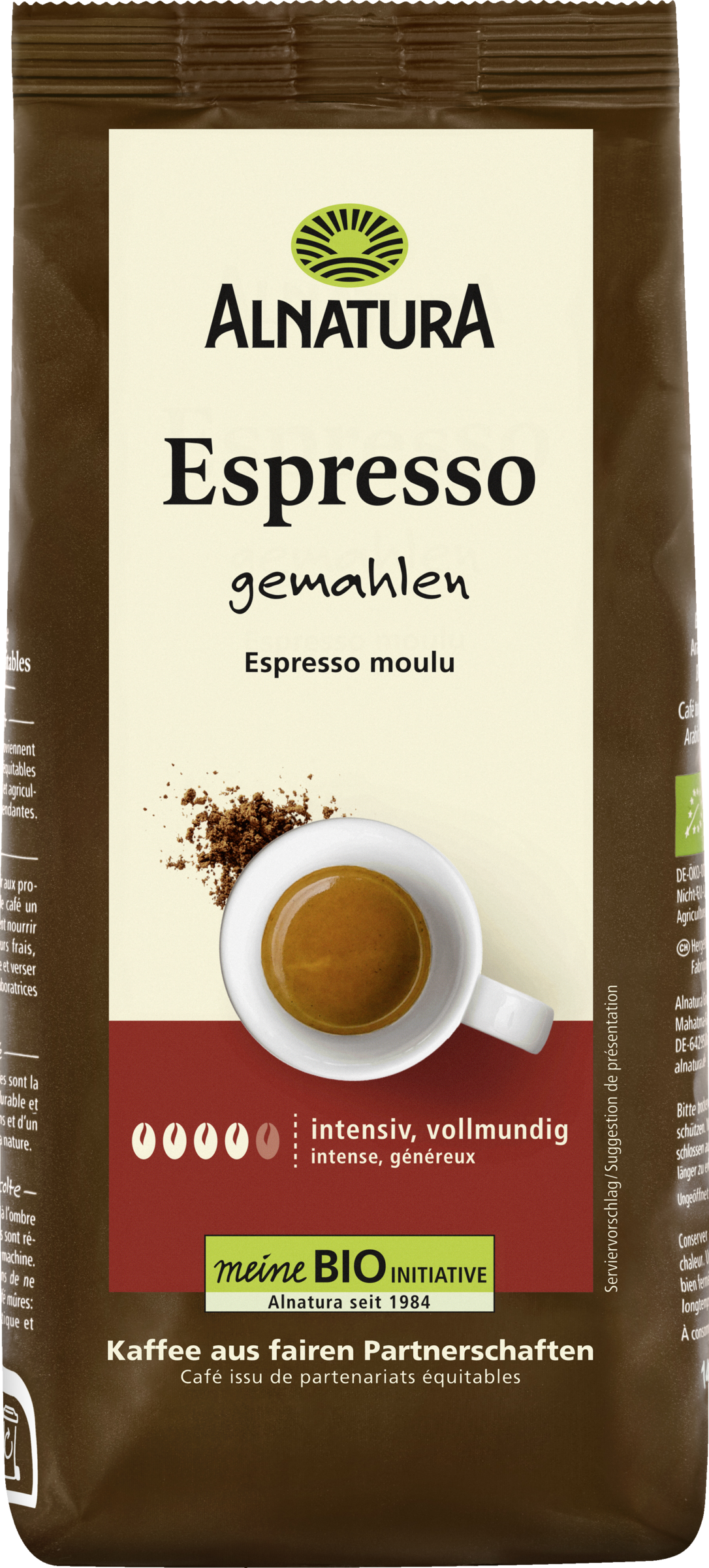 Alnatura Bio Kaffee Espresso, gemahlen