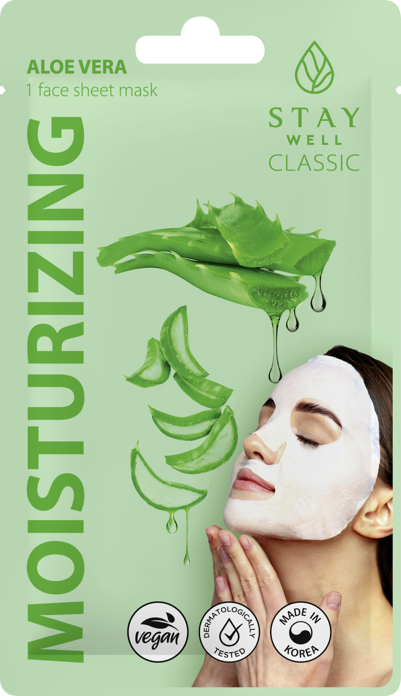 STAY WELL Classic sheet mask - Aloe Vera Moisturizing