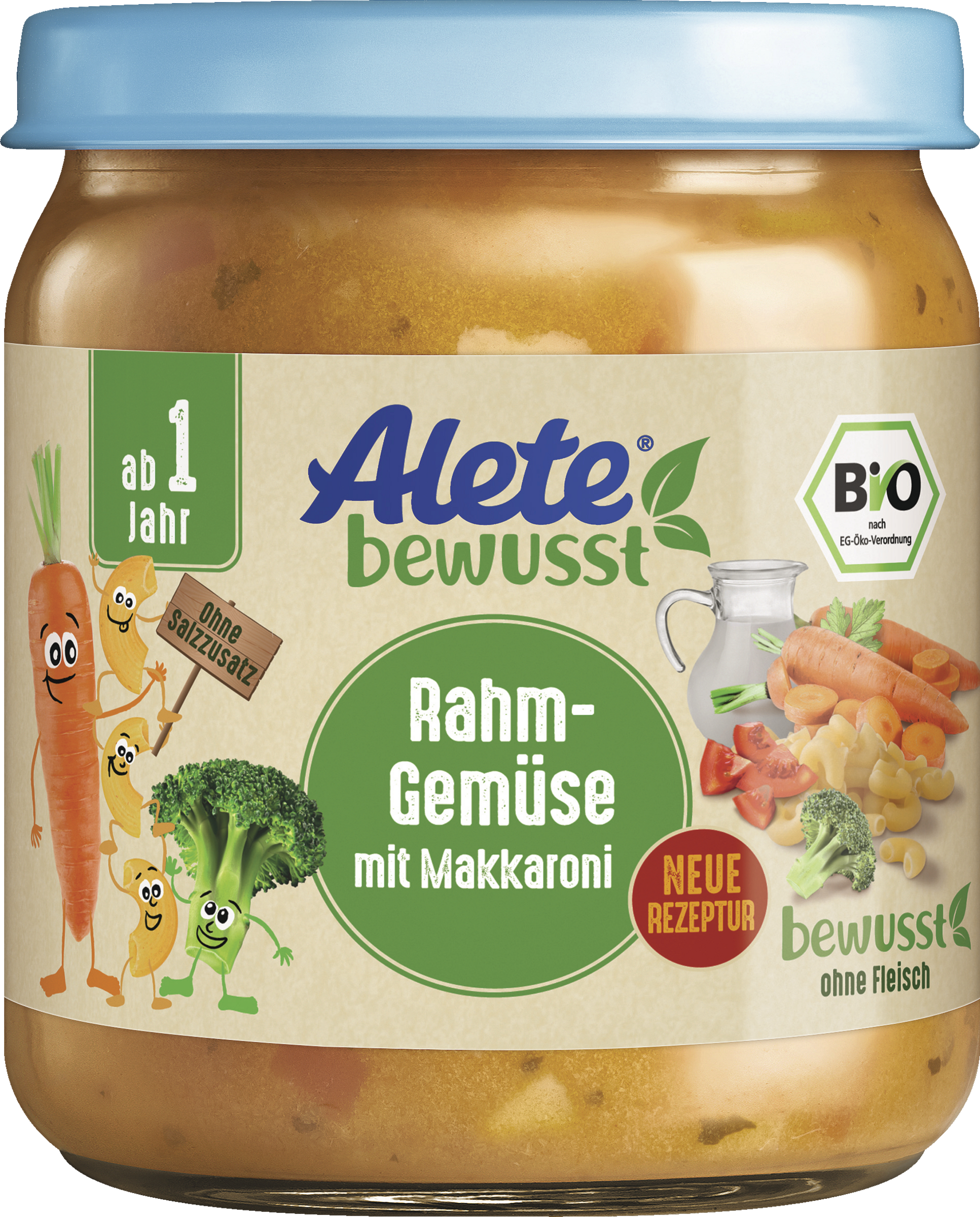 Alete bewusst Bio Rahm-Gemüse mit Makkaroni