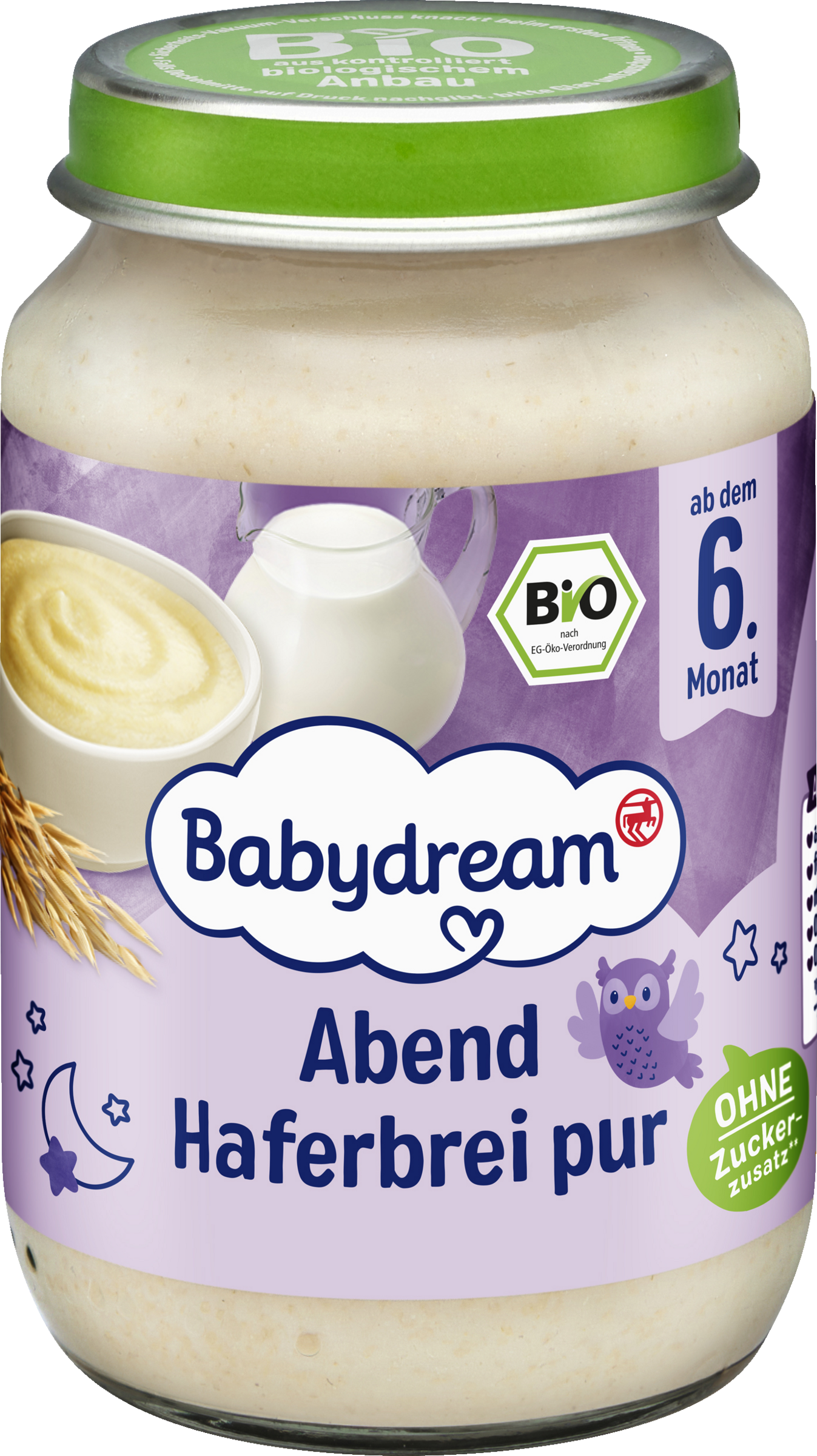Babydream Bio Abend Haferbrei pur