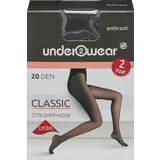 under2wear Strumpfhose 20 den anthrazit M (40/42)