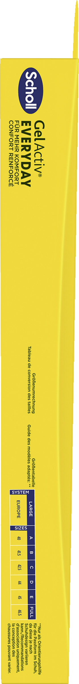 نعل داخلي GelActiv EVERYDAY مقاس L (40-46.5) 2