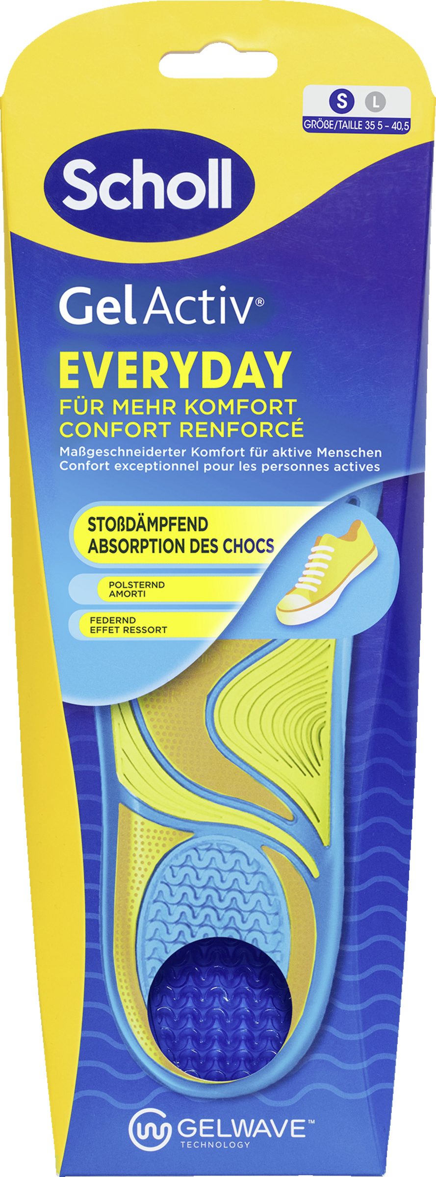 نعل داخلي GelActiv EVERYDAY مقاس S (35-40.5)