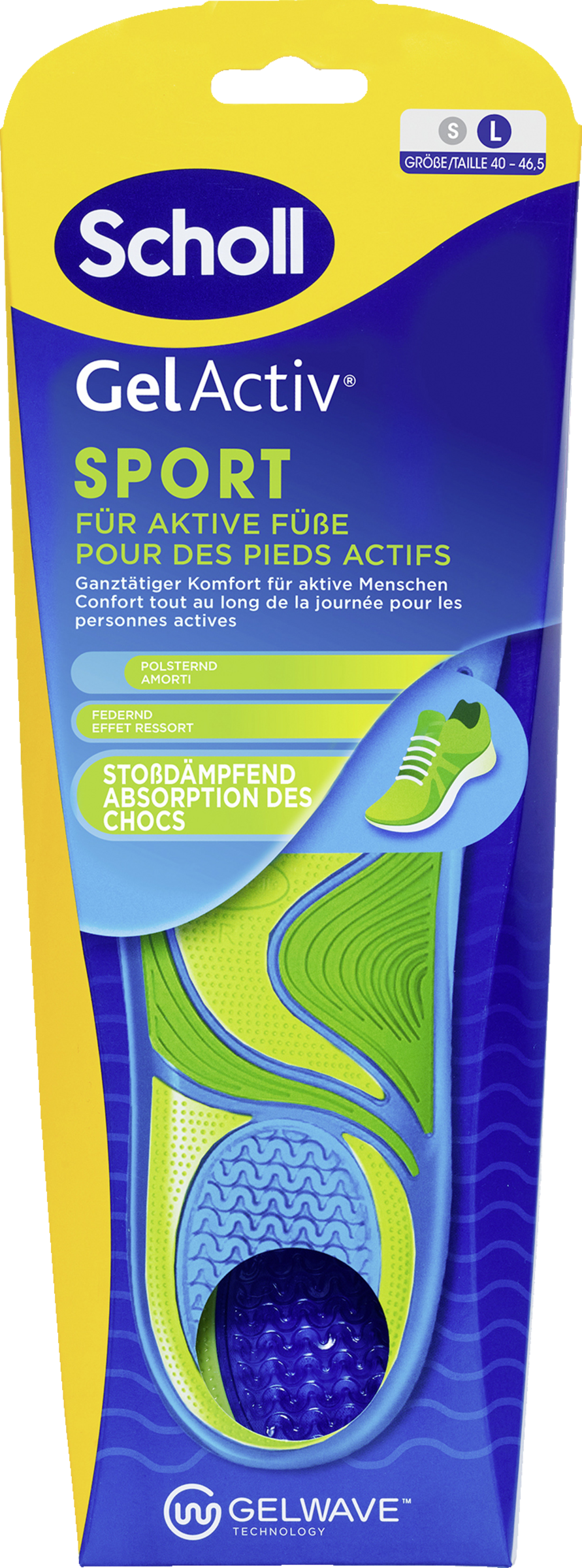 Scholl GelActiv Einlegesohlen SPORT Gr. L (40-46,5)