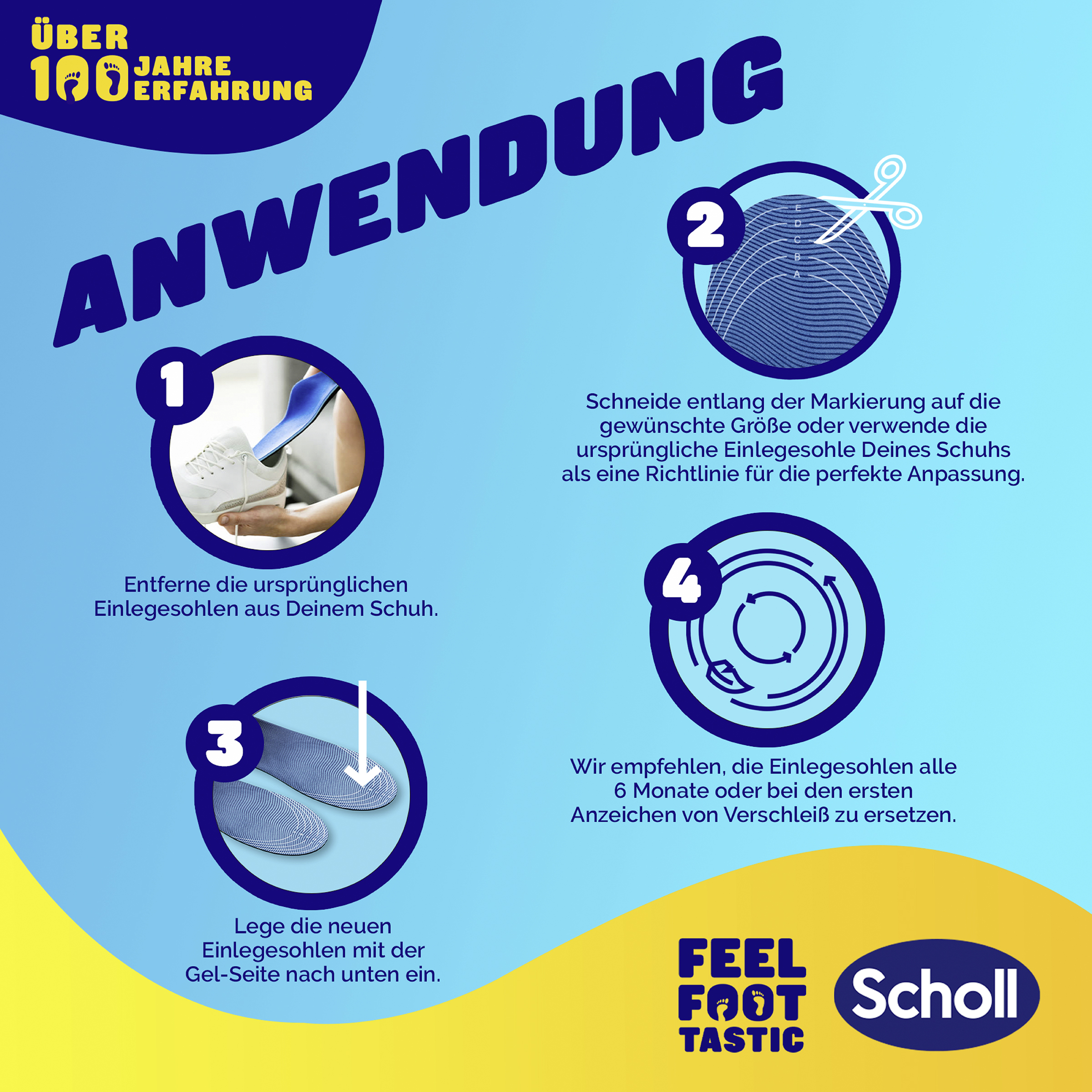 نعل داخلي GelActiv رياضي مقاس S (35-40.5) 3