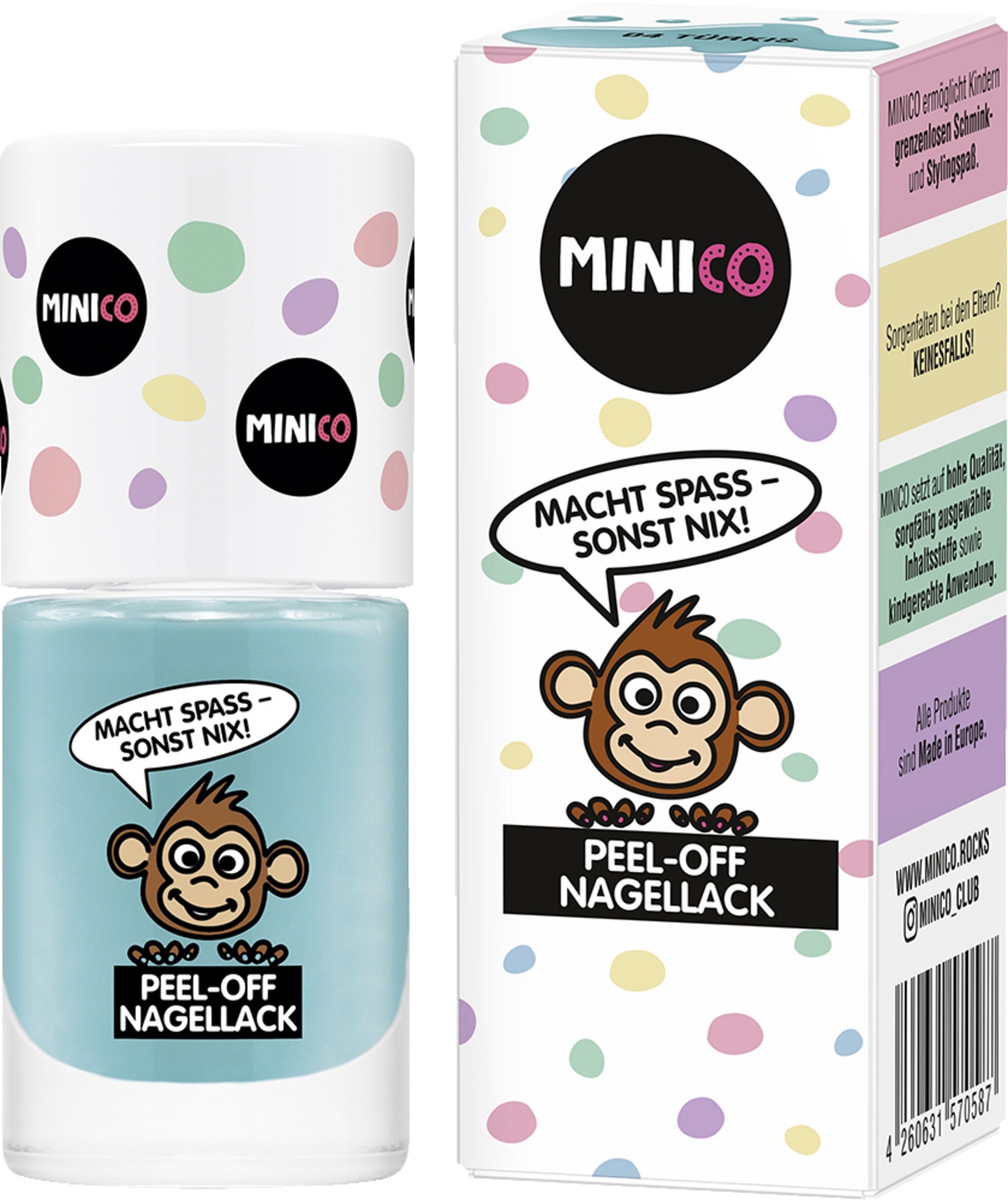 MINICO Peel-Of Nagellack 04 Türkis