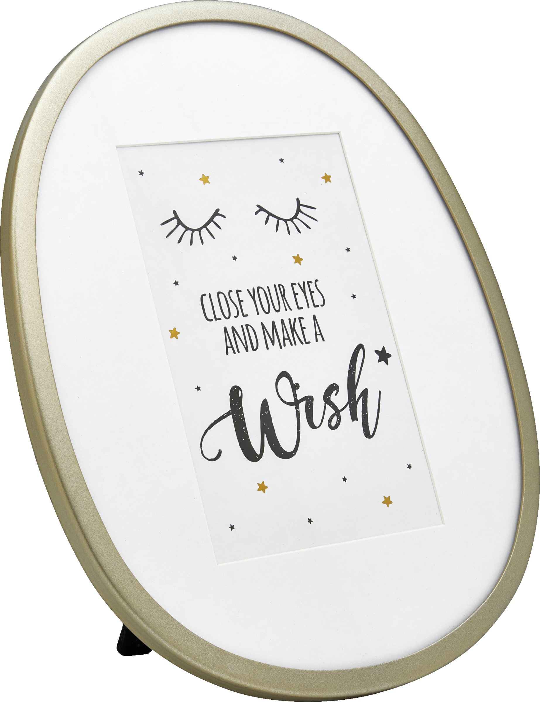 Fotowelt Metall Bilderrahmen oval gold