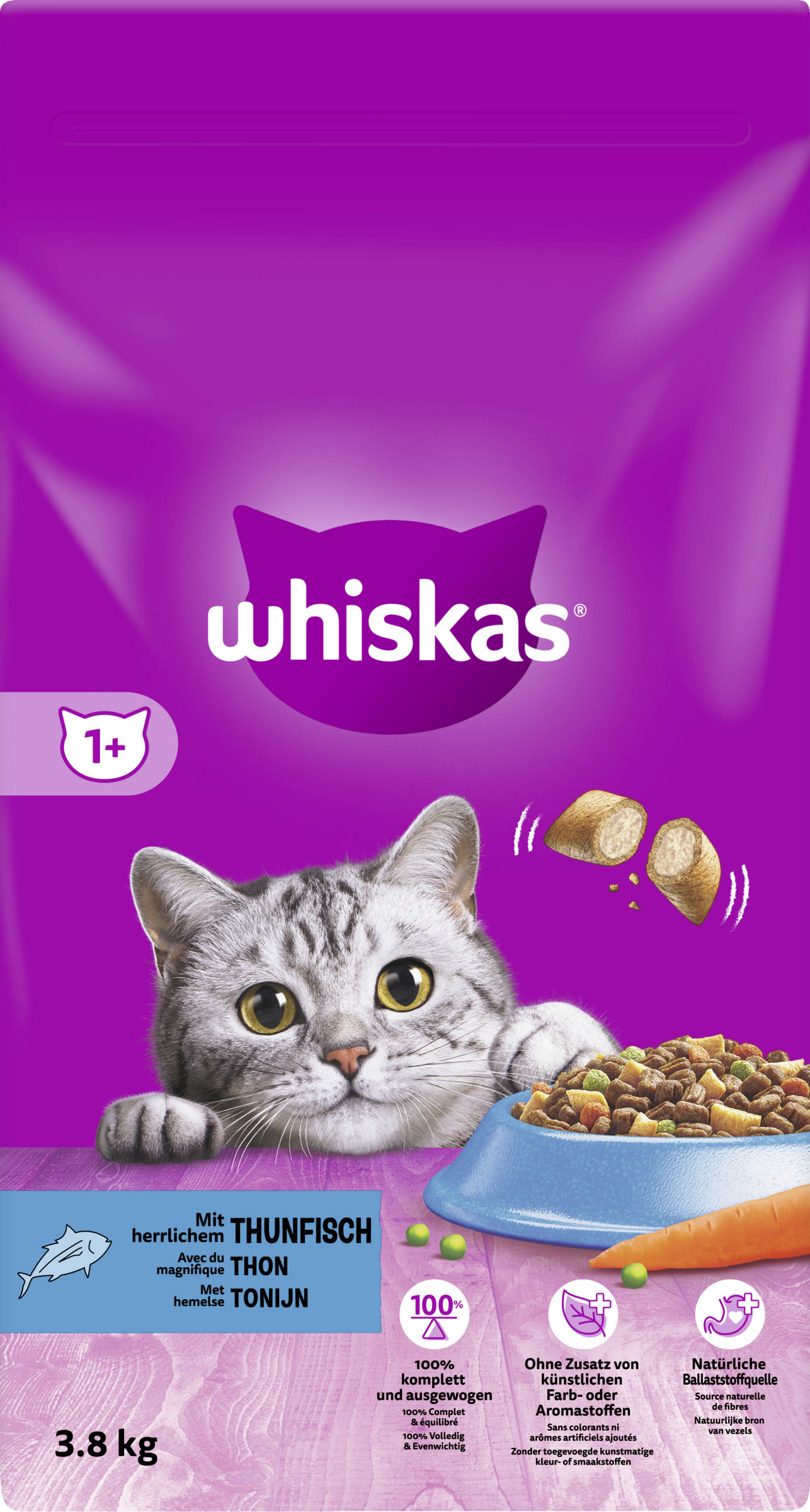 Whiskas 1+ mit Thunfisch Trockenfutter