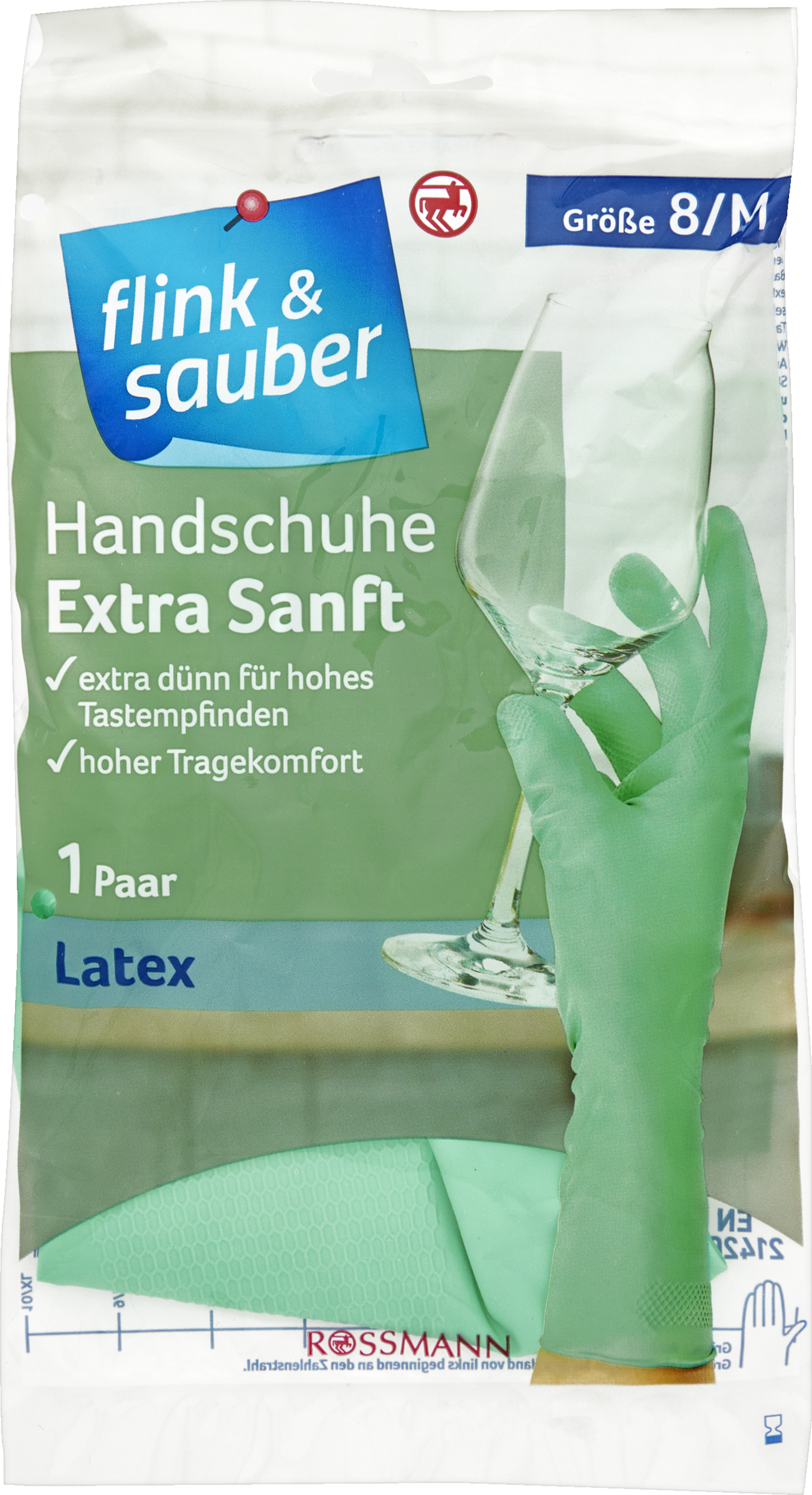 flink & sauber Handschuhe Extra Sanft Gr. M