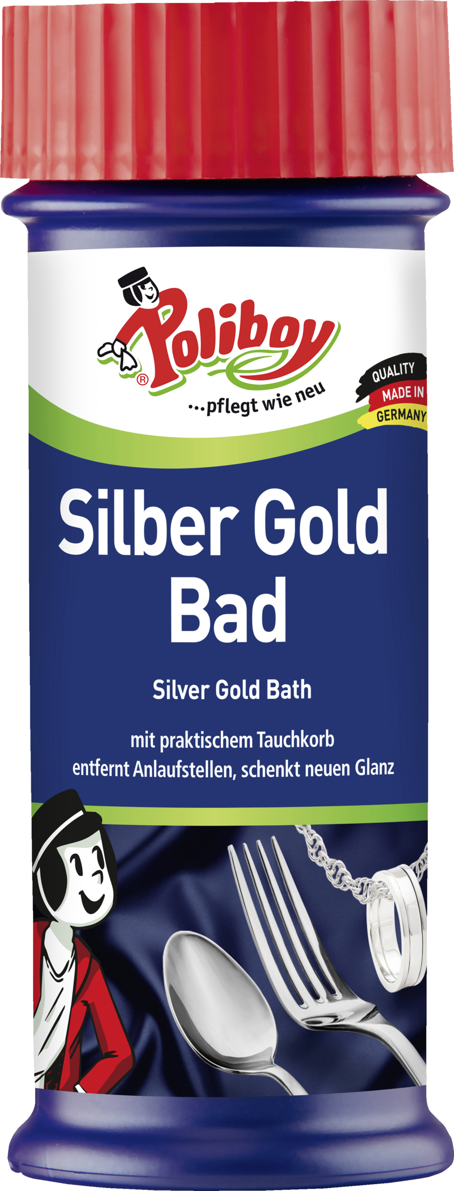 Poliboy Silber Gold Bad