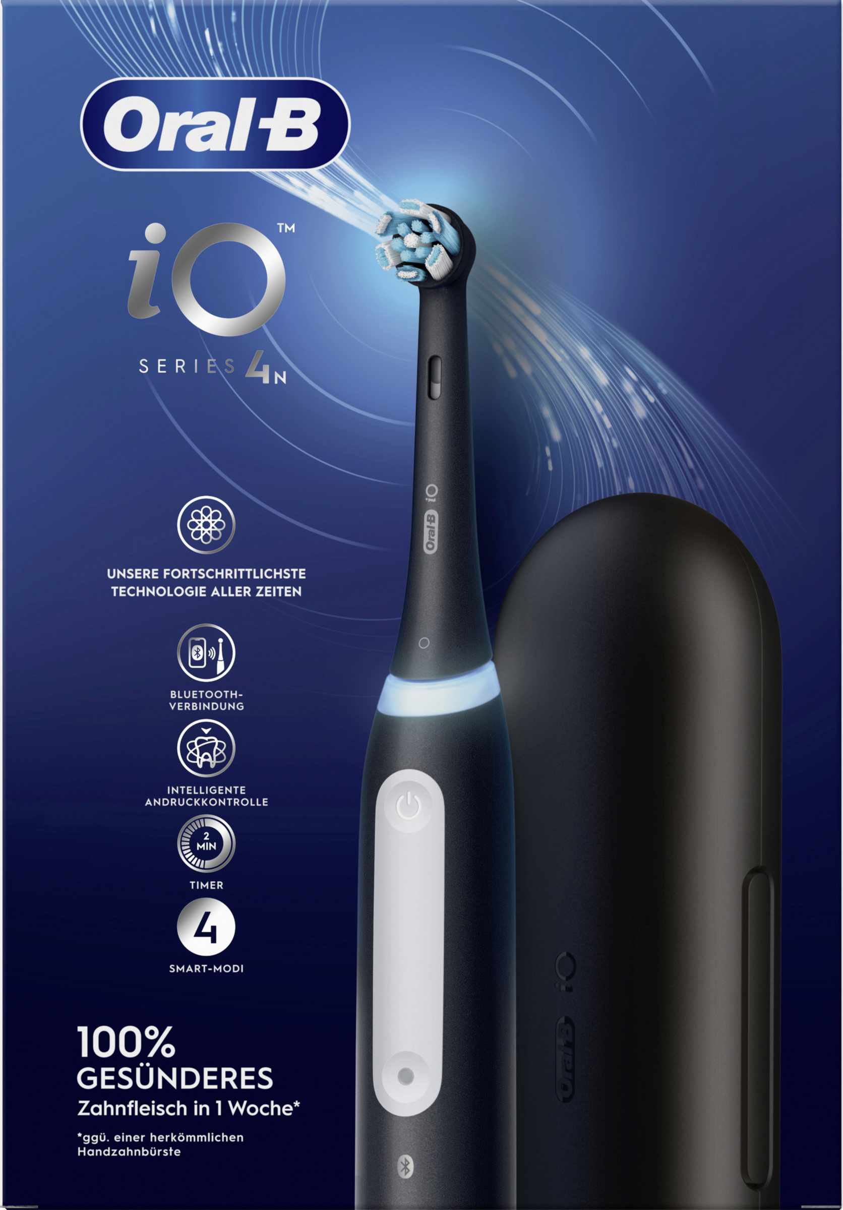 Oral-B iO Series 4 Elektrische Zahnbürste Matt Black