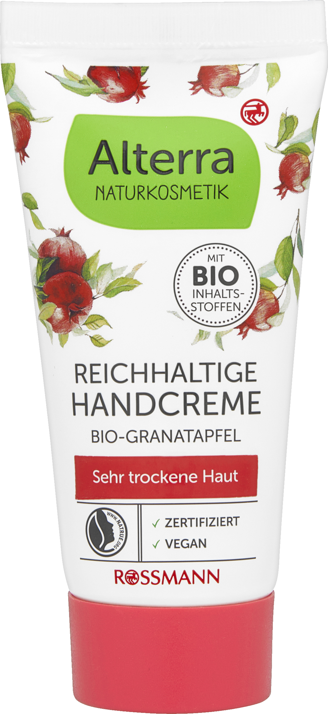 Alterra NATURKOSMETIK Reichhaltige Handcreme Bio-Granatapfel Reisegröße