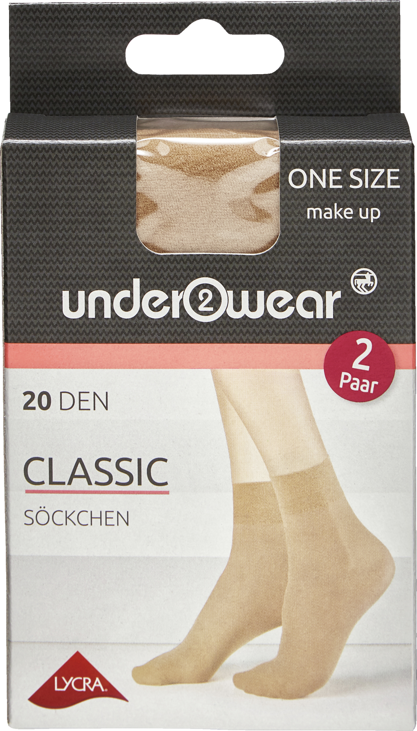 under2wear Söckchen Classic 20den make up onesize