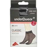 under2wear Söckchen Classic 20den schwarz onesize