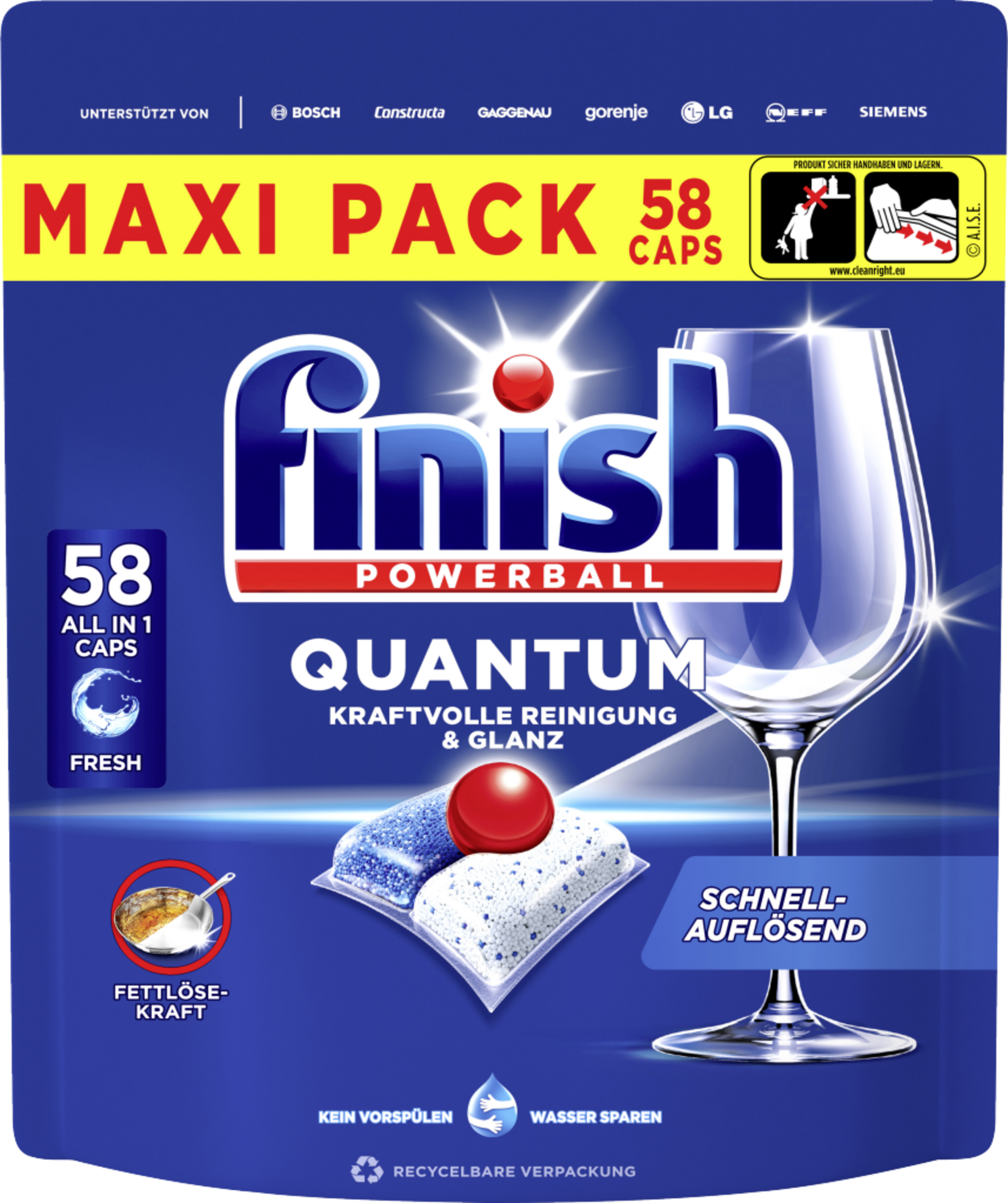 Finish Quantum All in 1 Caps Regular Maxi Pack online kaufen rossmann.de