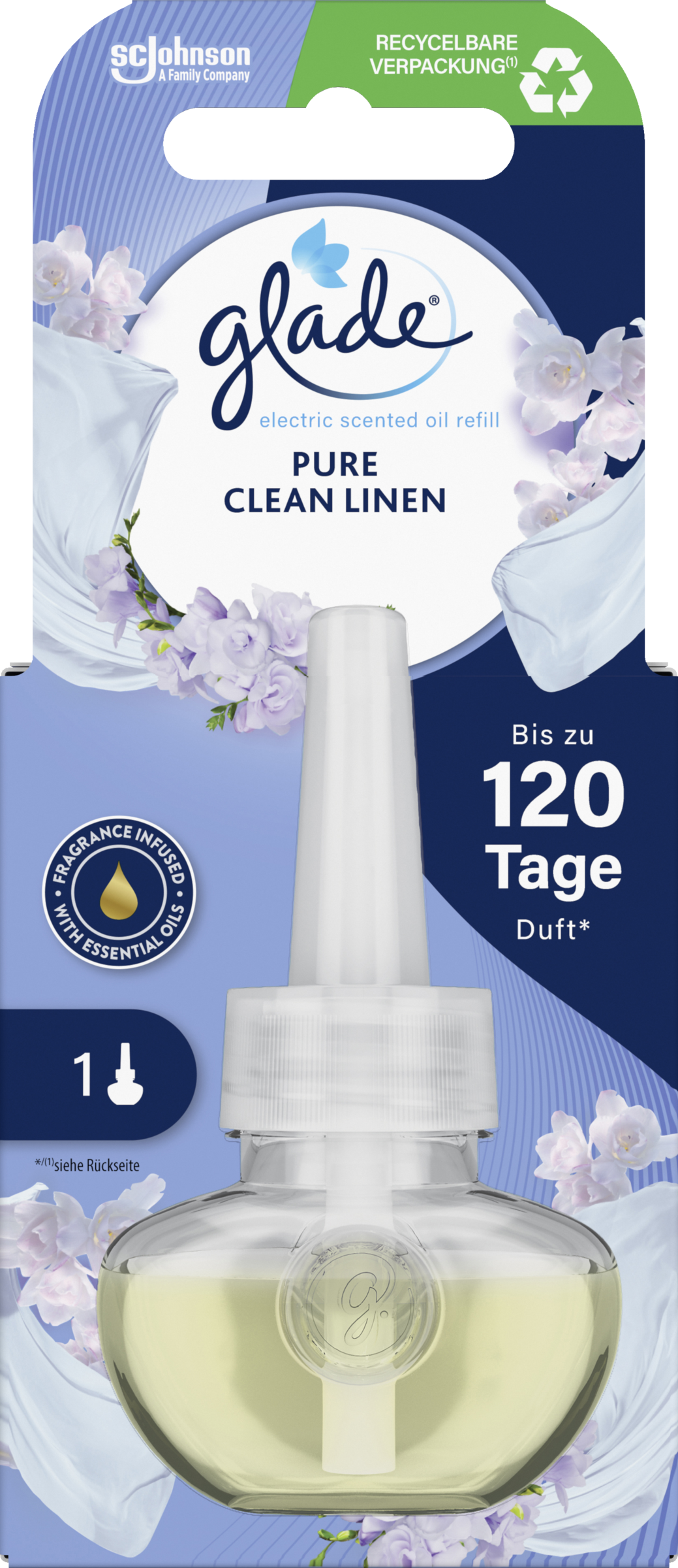 Glade Electric Scented Oil Duftstecker Nachfüller Clean Linen