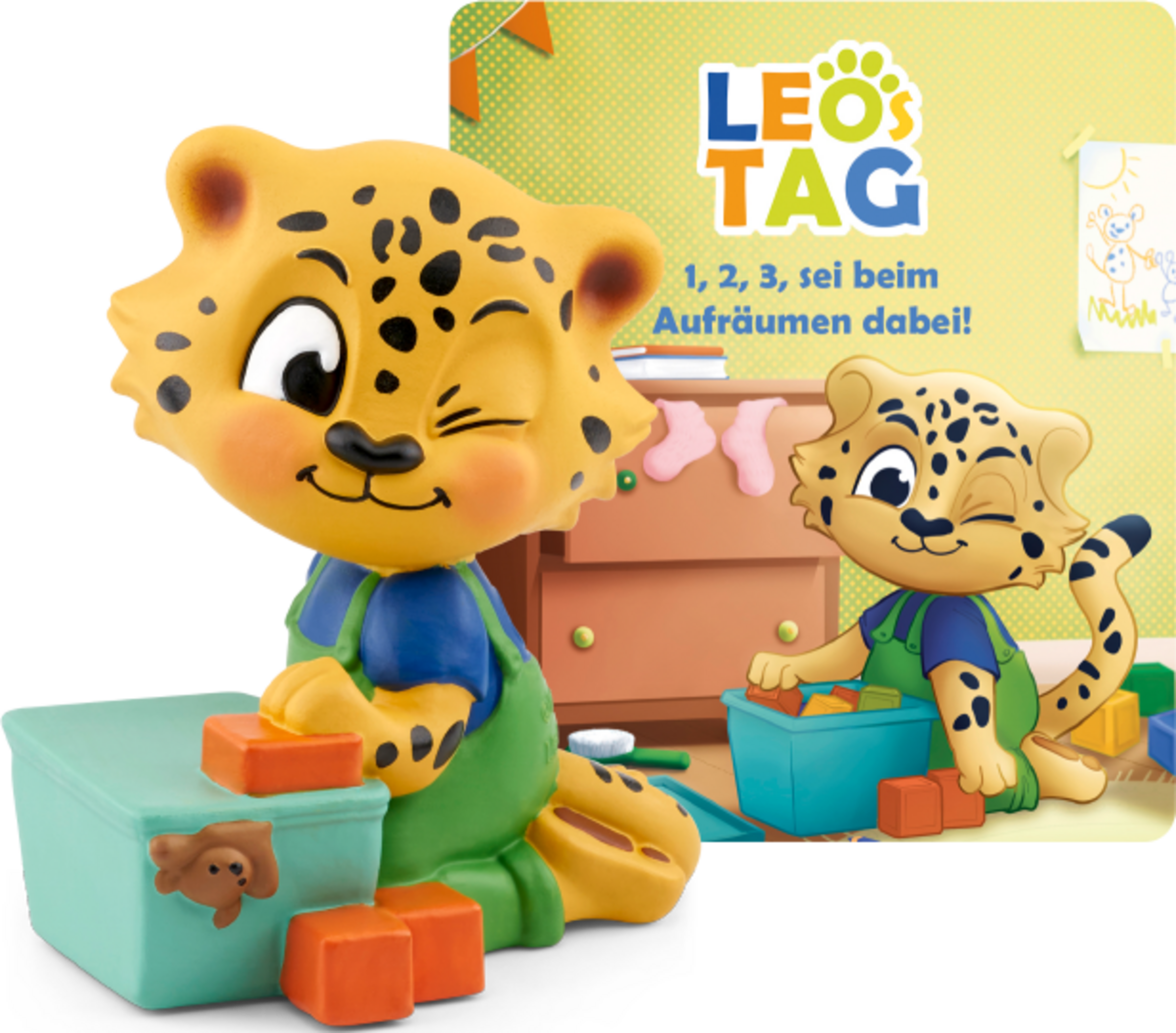 Hörfigur Leo´s Tag - 1, 2, 3, sei beim Aufräumen dabei!