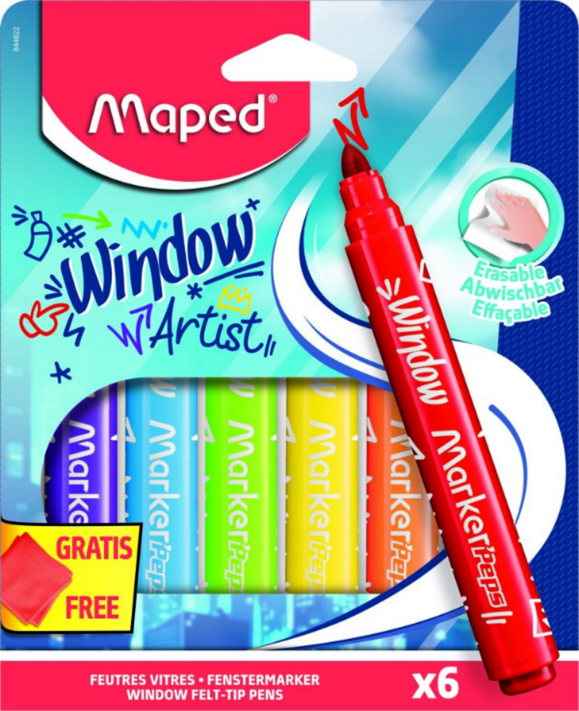 Maped 6er Set Fenstermarker