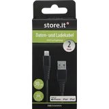 store.it Daten- und Ladekabel USB A - Lightning 2 Stück