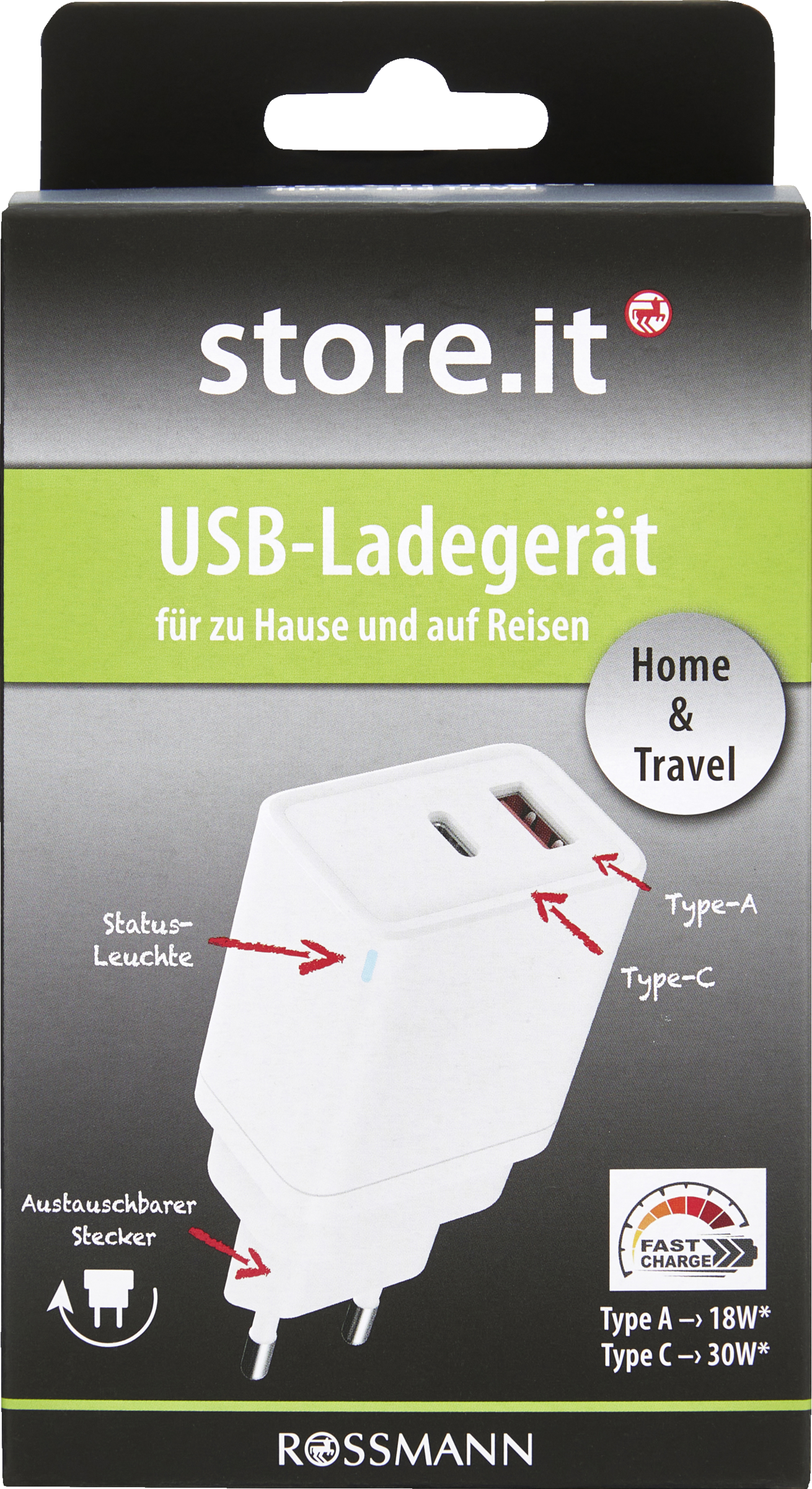 store.it Universal USB-Ladegerät
