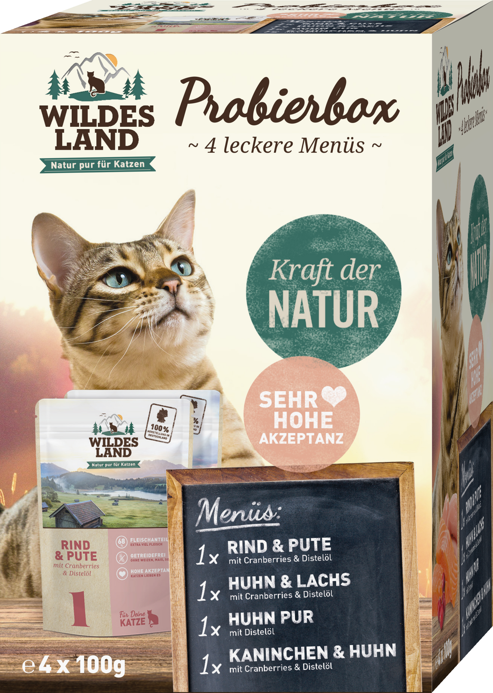 Wildes Land Probierbox Pouch Nassfutter