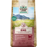 Hundefutter Rind mit Kartoffeln und Wildkräutern