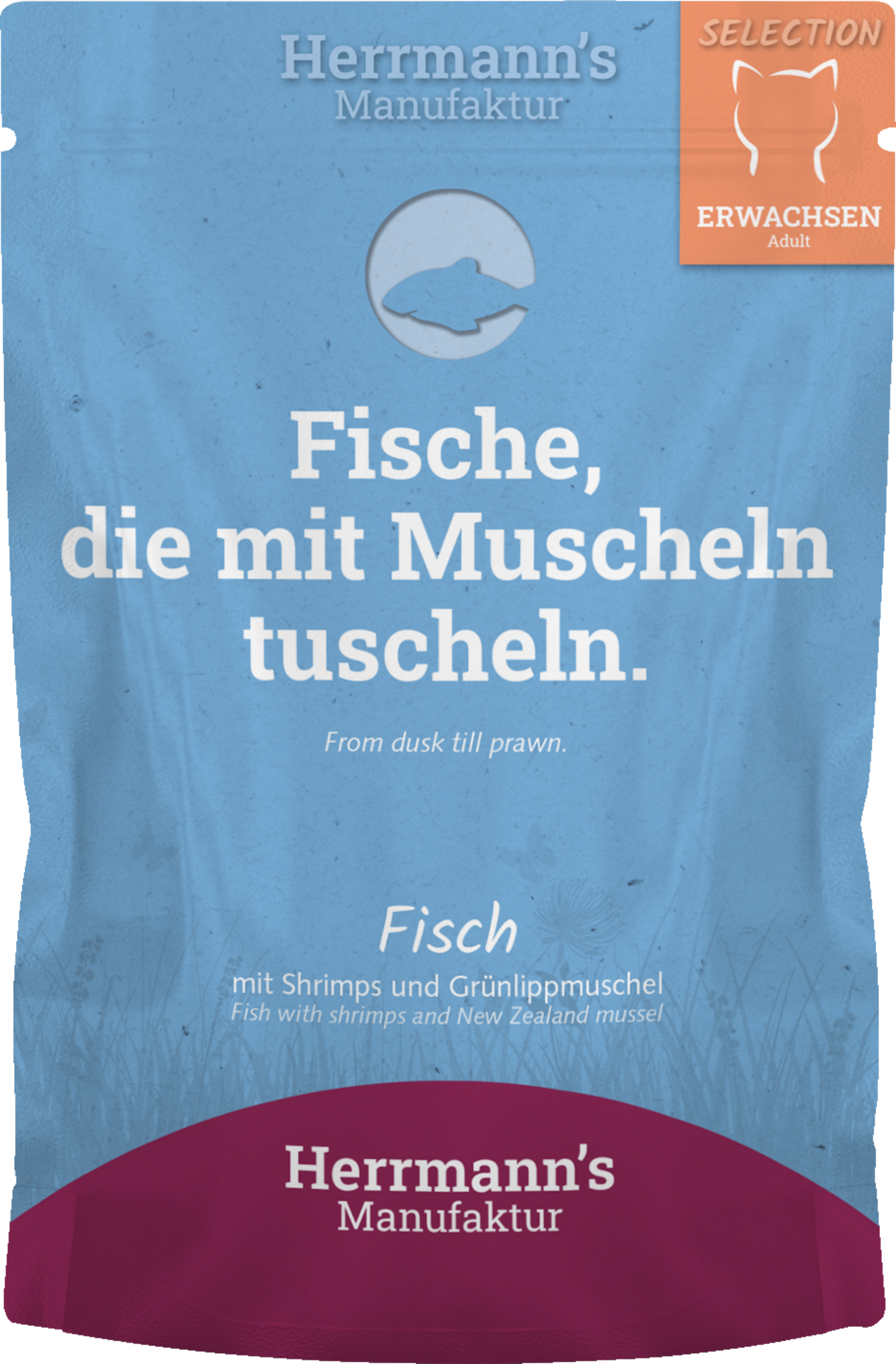 Herrmann's Manufaktur Selection Adult Fisch mit Shrimps und Grünlippmuschel