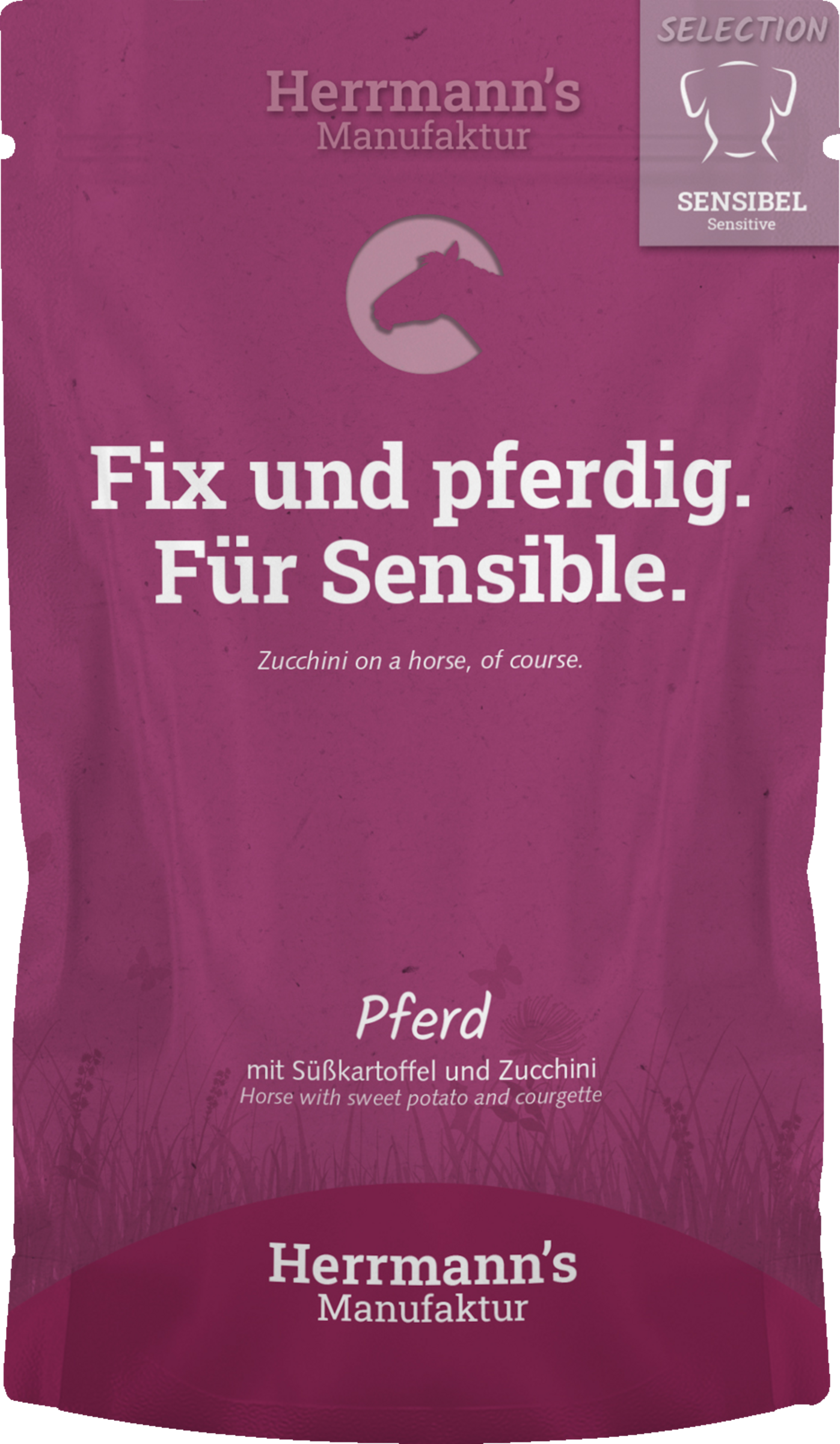 Herrmann's Manufaktur Selection Sensible Pferd mit Süßkartoffel und Zucchini