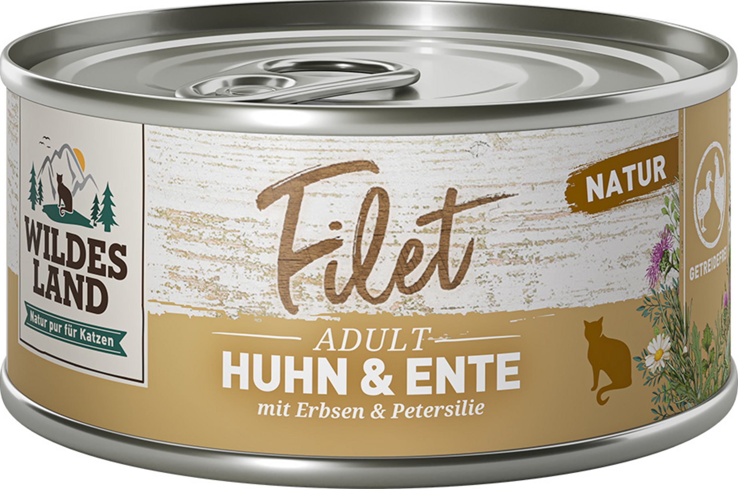Wildes Land Nassfutter - Filet Huhn & Ente Pur