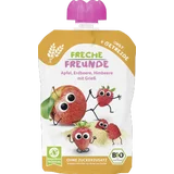 Bio Quetschie Apfel, Erdbeere, Himbeere mit Grieß
