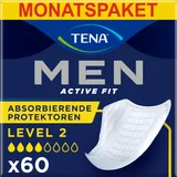 Men Active Fit Absorbierende Protektoren Einlagen Level 2 Monatspaket