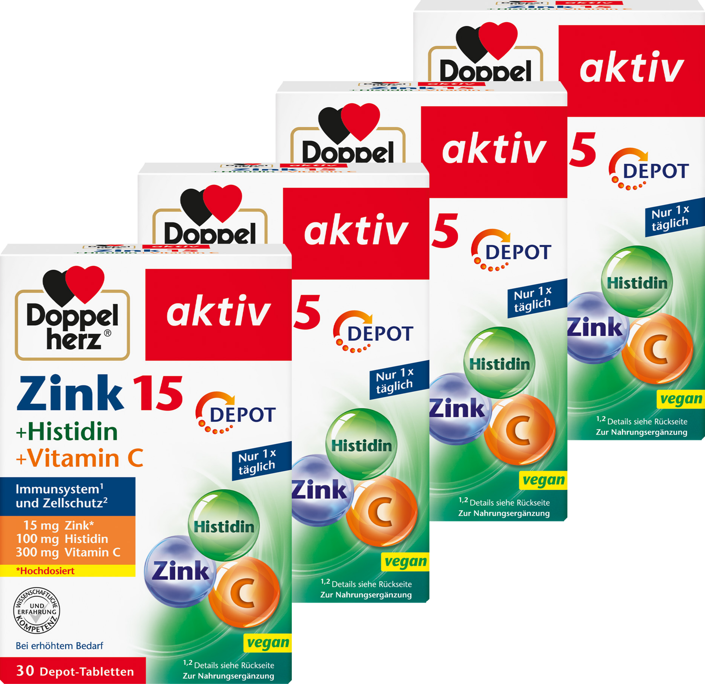 Doppelherz Großpackung aktiv Zink + Histidin + Vitamin C Depot