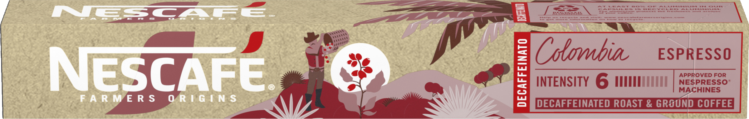 Nescafé Farmers Origins Colombia Espresso Decaffeinato 10er Kapseln