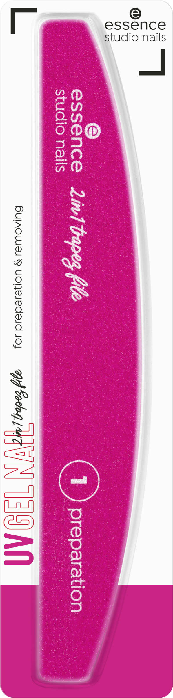 essence UV GEL NAIL 2in1 trapez file