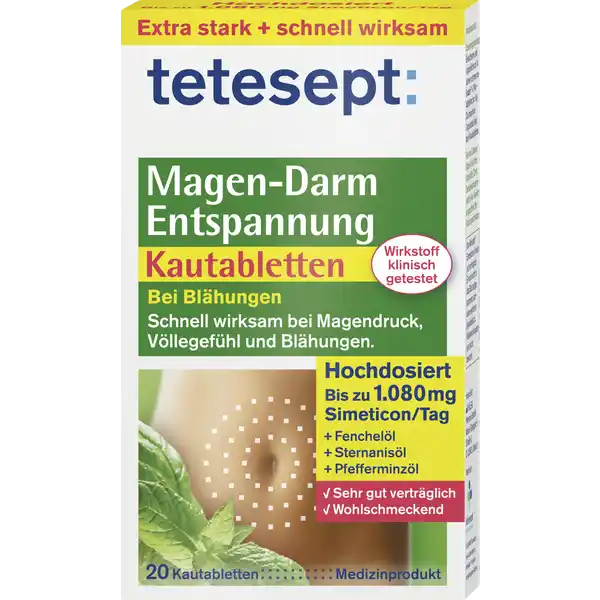 أقراص مضغ للاسترخاء المعدي المعوي