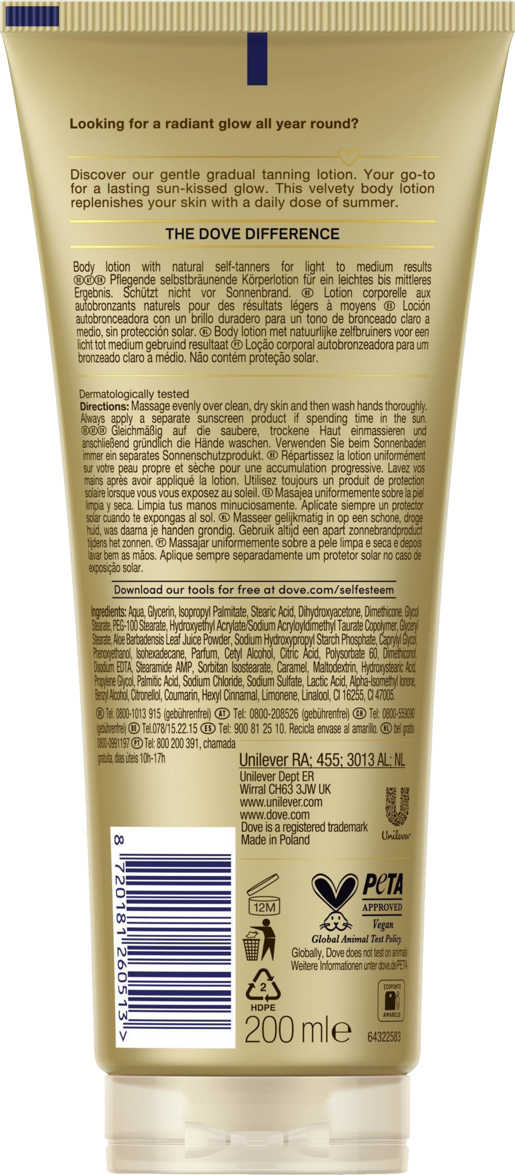 Dove body love Body Lotion Summer Fair lightmedium online kaufen