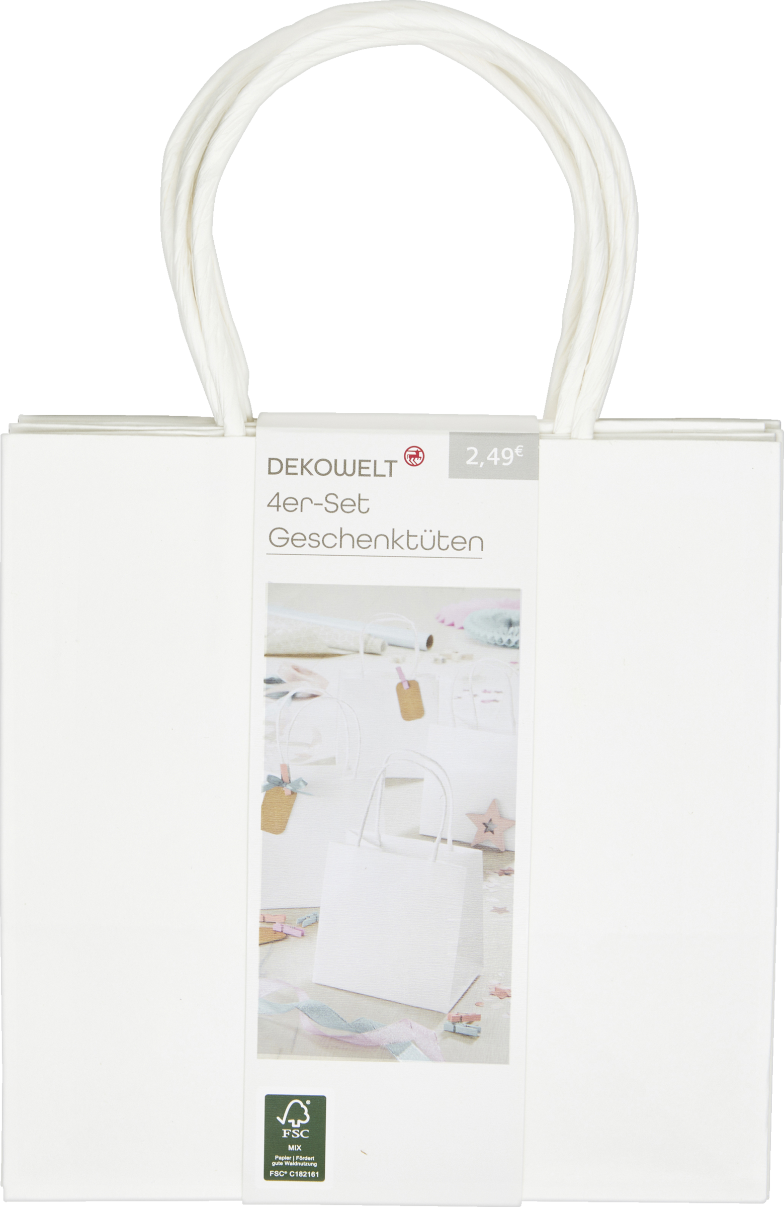 DEKOWELT 4er-Set Geschenktüten